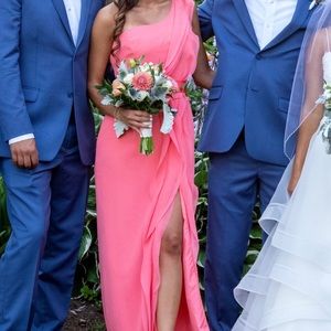 Coral bridesmaid dress. Worn once